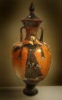 Ornamental amphora showing Athena