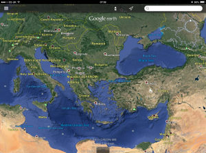 Troy is located just 'under' the Propontis (Sea of Marmara) on this map