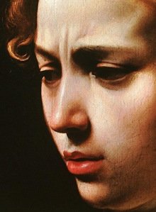 Judith Beheading Holofernes by Caravaggio: a detail